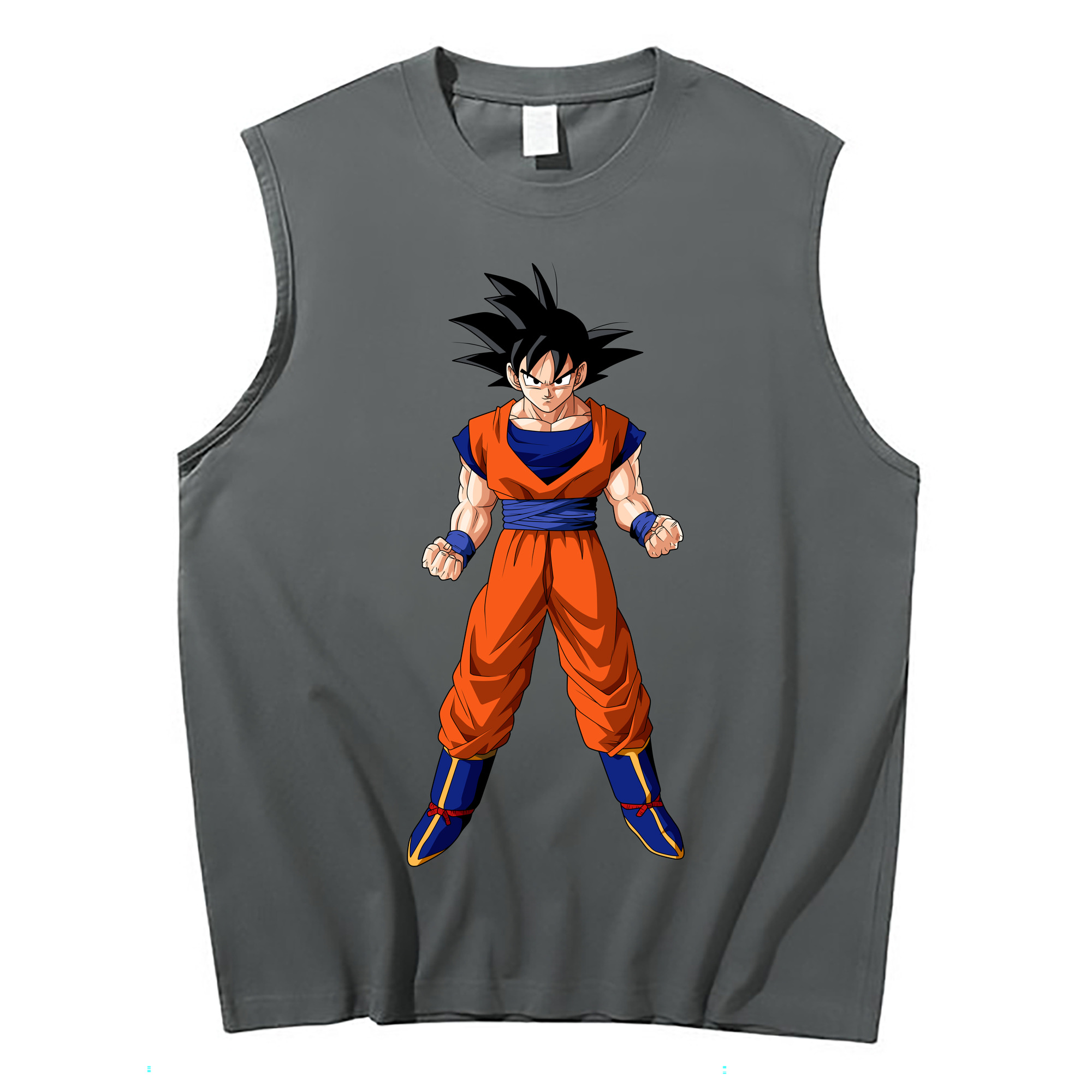 （画像用） ドラゴンボール 孫悟空（そん ごくう）Son Goku カカロット DRAGON BALL Kakarotto コットン100％タンクトップ（フロントプリント）